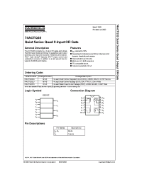 Datasheet 74ACT32PC manufacturer Fairchild